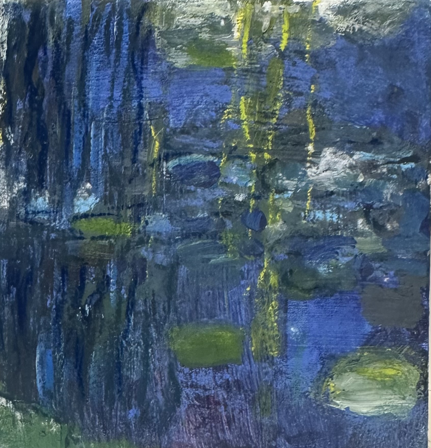 L’eau calme du lac Acrylique 12x12